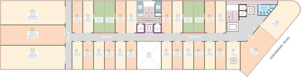 Floor Plan of Shree Kalika Plaza in Mumbai Naka, Nashik - Image 280637