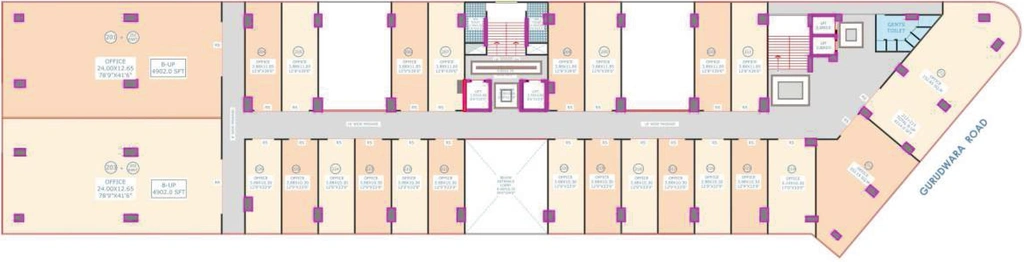 Floor Plan of Shree Kalika Plaza in Mumbai Naka, Nashik - Image 280640
