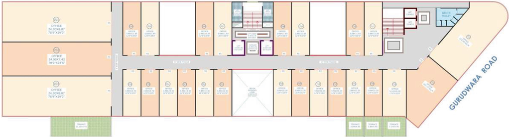 Floor Plan of Shree Kalika Plaza in Mumbai Naka, Nashik - Image 280639