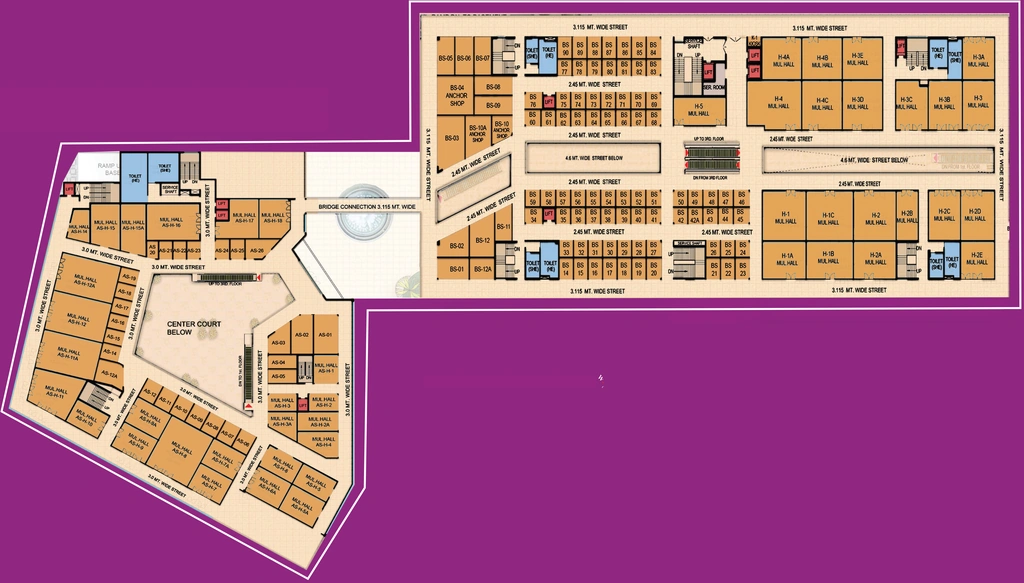 Floor Plan of Himalaya City Center in Raj Nagar Extension, Ghaziabad - Image 316980