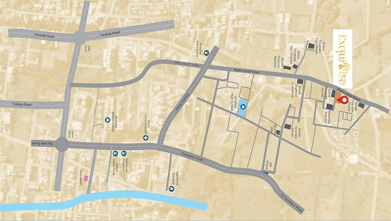 Location of Commercial Roongta Exquisite in Anandvalli, Nashik - Image 280530