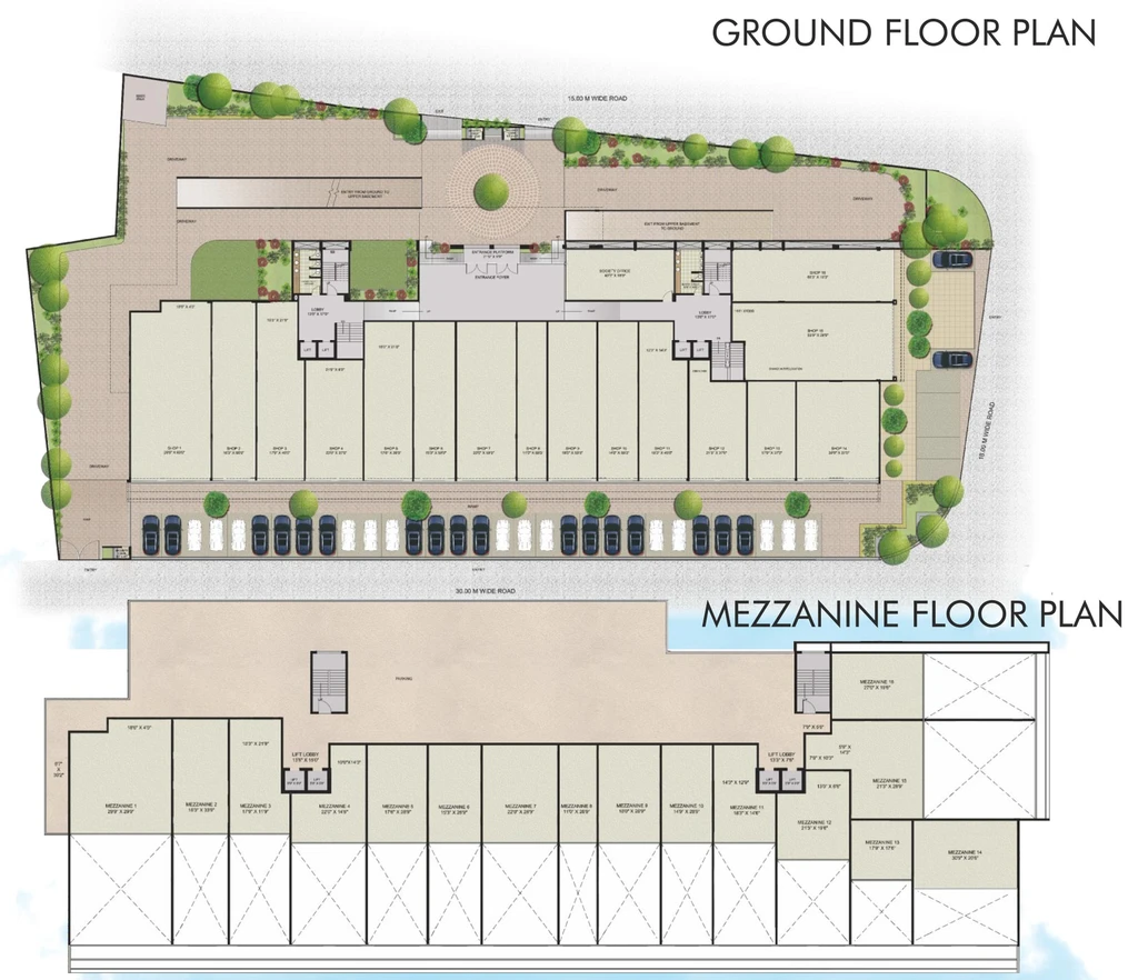 Floor Plan of Commercial Shreeji Jay Shankar Towers in Dwarka, Nashik - Image 280723