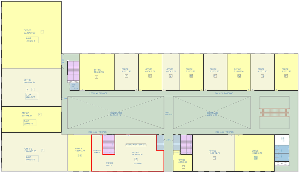 Floor Plan of Deepak Star Plus B in Nashik Road, Nashik - Image 280629