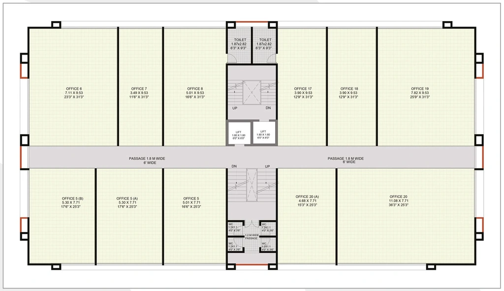 Floor Plan of Vaastu Dweep in Thatte Nagar, Nashik - Image 280858