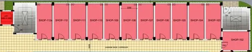 Floor Plan of GLS Crown Avenue in Sector 92, Gurgaon - Image 368453