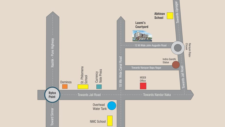 Location of Commercial Rishi Laxmi Coutyard in Dasak, Nashik - Image 280765