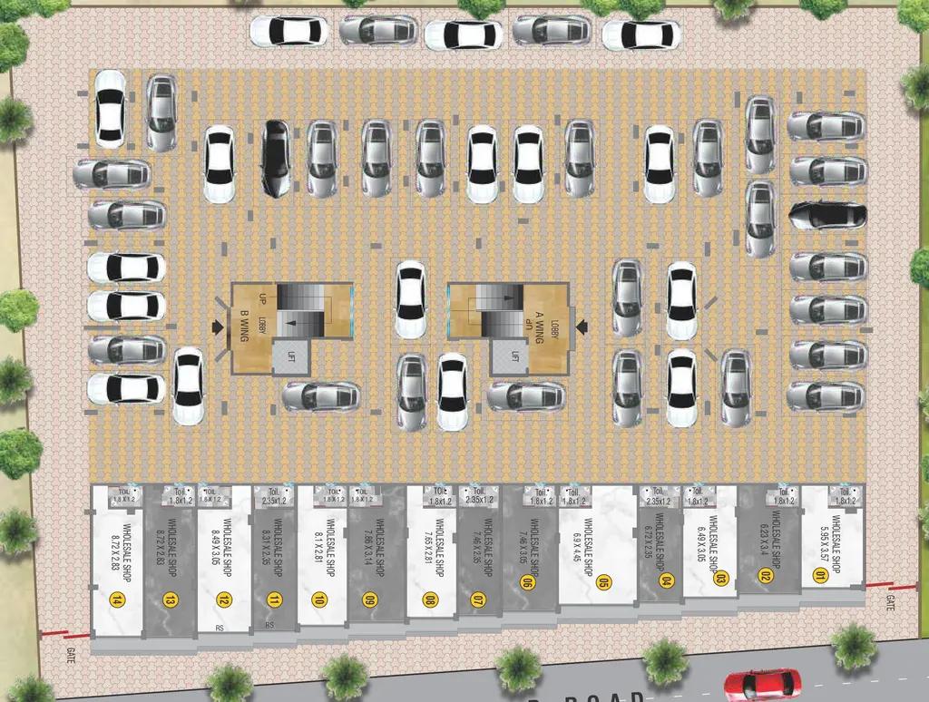 Master Plan of Commercial Rishi Laxmi Coutyard in Dasak, Nashik - Image 280767