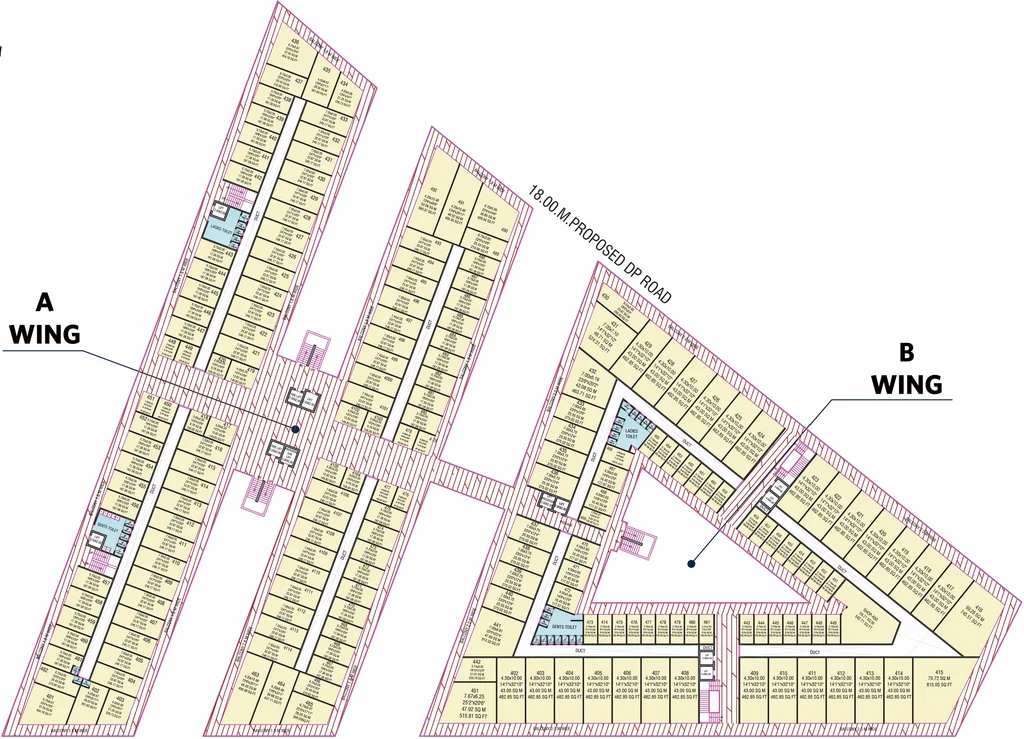 Floor Plan of Viraj Trade Center in Jail Road, Nashik - Image 280887
