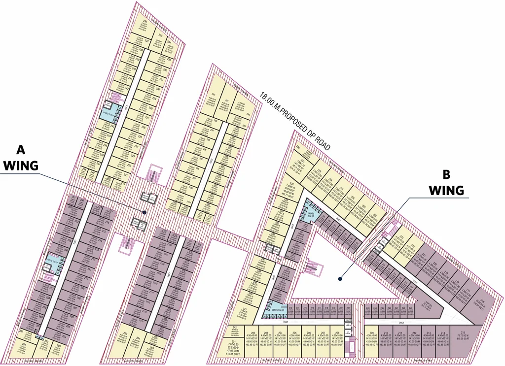 Floor Plan of Viraj Trade Center in Jail Road, Nashik - Image 280886