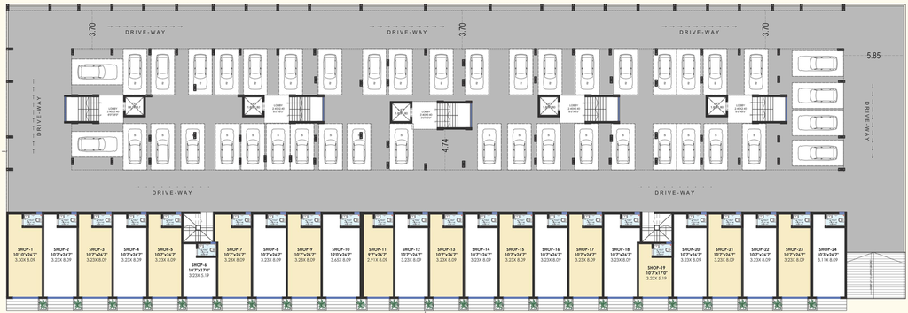 Floor Plan of Anandraj Samruddhi Business Park in Panchavati, Nashik - Image 280607