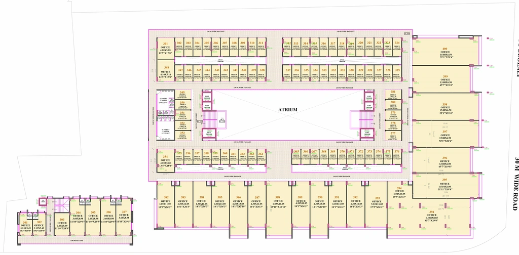 Floor Plan of Viraj The Exchange in Govind Nagar, Nashik - Image 280928
