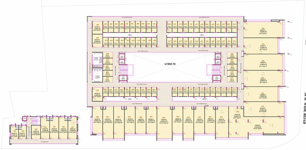 Floor Plan of Viraj The Exchange in Govind Nagar, Nashik - Image 280929