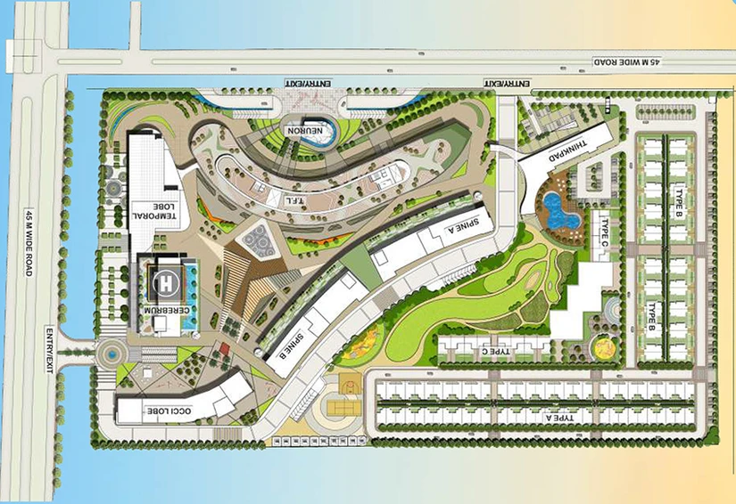 Master Plan of Airwil Intellicity in Techzone 4, Greater Noida - Image 308872
