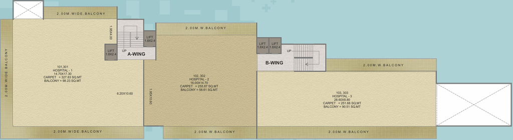 Floor Plan of Archit Sai Avenue in Mumbai Naka, Nashik - Image 280584