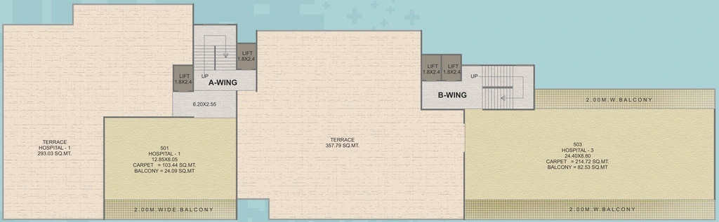 Floor Plan of Archit Sai Avenue in Mumbai Naka, Nashik - Image 280588