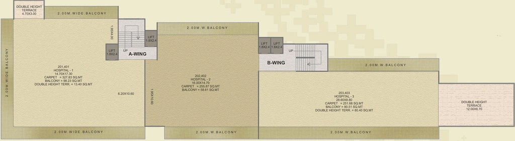 Floor Plan of Archit Sai Avenue in Mumbai Naka, Nashik - Image 280586