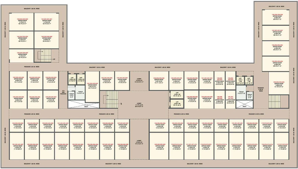 Floor Plan of Dhatrak Siddhivinayak Trade Center in Nandur Naka, Nashik - Image 280773