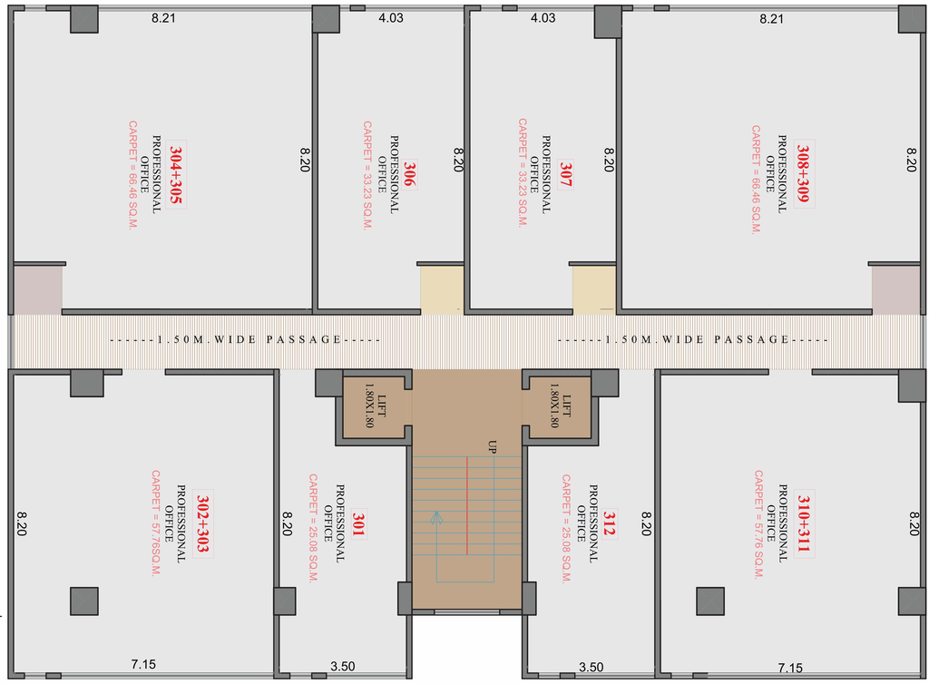 Floor Plan of Archit Bhaskar Adroit in Sharanpur, Nashik - Image 280615