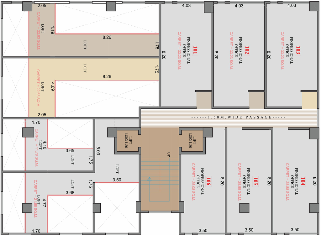 Floor Plan of Archit Bhaskar Adroit in Sharanpur, Nashik - Image 280616