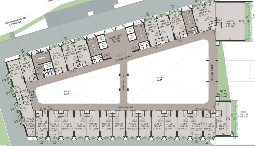 Floor Plan of Emporio 1 at Quillion Park in Govind Nagar, Nashik - Image 280870