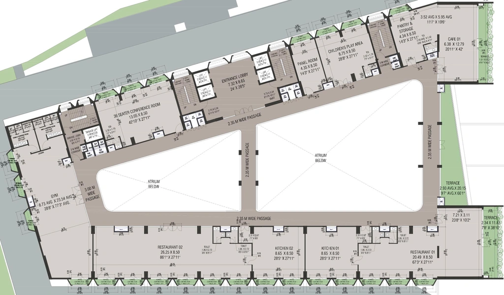 Floor Plan of Emporio 1 at Quillion Park in Govind Nagar, Nashik - Image 280871