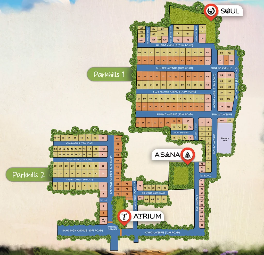Master Plan of Stone And Acres Park Hills Phase 2 in Ponmar, Chennai - Image 319661