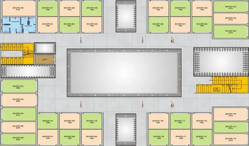 Floor Plan of ROF Galleria 95 in Sector 95, Gurgaon - Image 368538