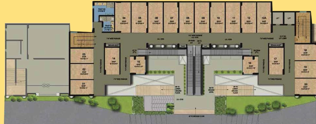Floor Plan of Migsun One Central in Raj Nagar Extension, Ghaziabad - Image 368074