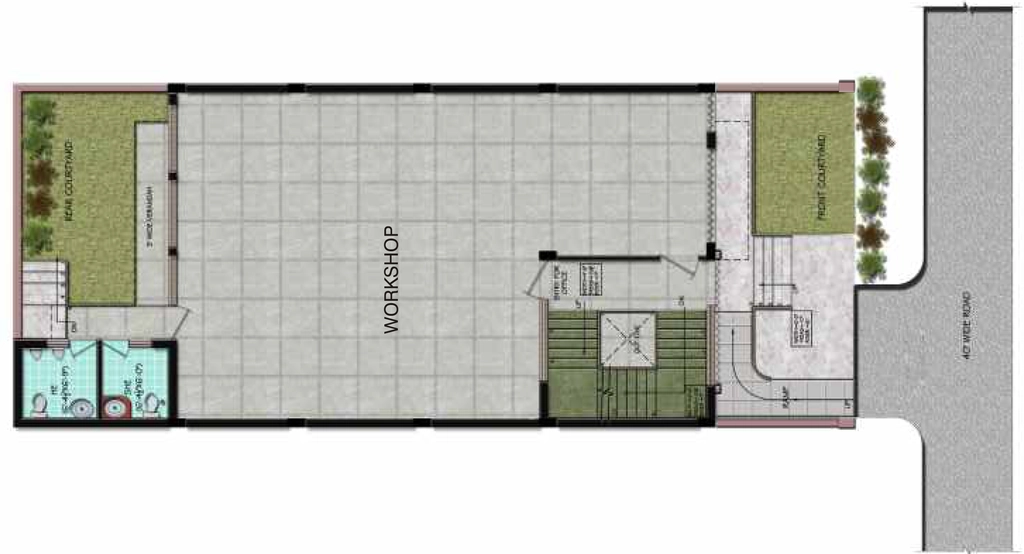 Floor Plan of JLPL Built Up Industrial Units in Mohali, Chandigarh - Image 368339