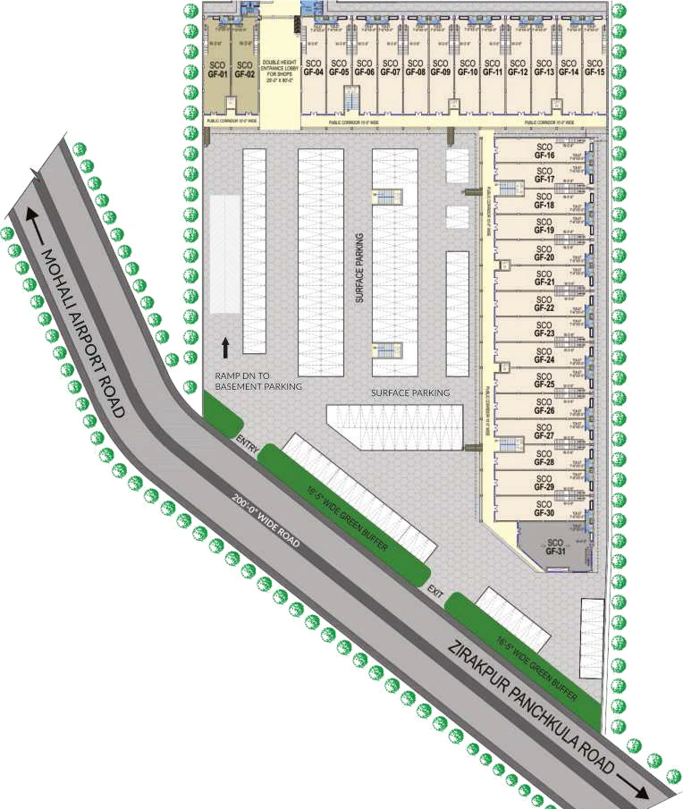 Master Plan of Motiaz Guild Ford Square in Zirakpur, Chandigarh - Image 368349