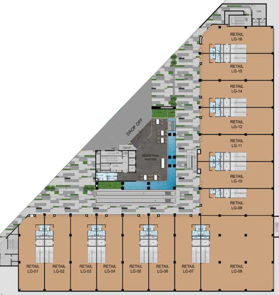 Floor Plan of Suncity Horizon Tower in Malviya Nagar, Jaipur - Image 315782