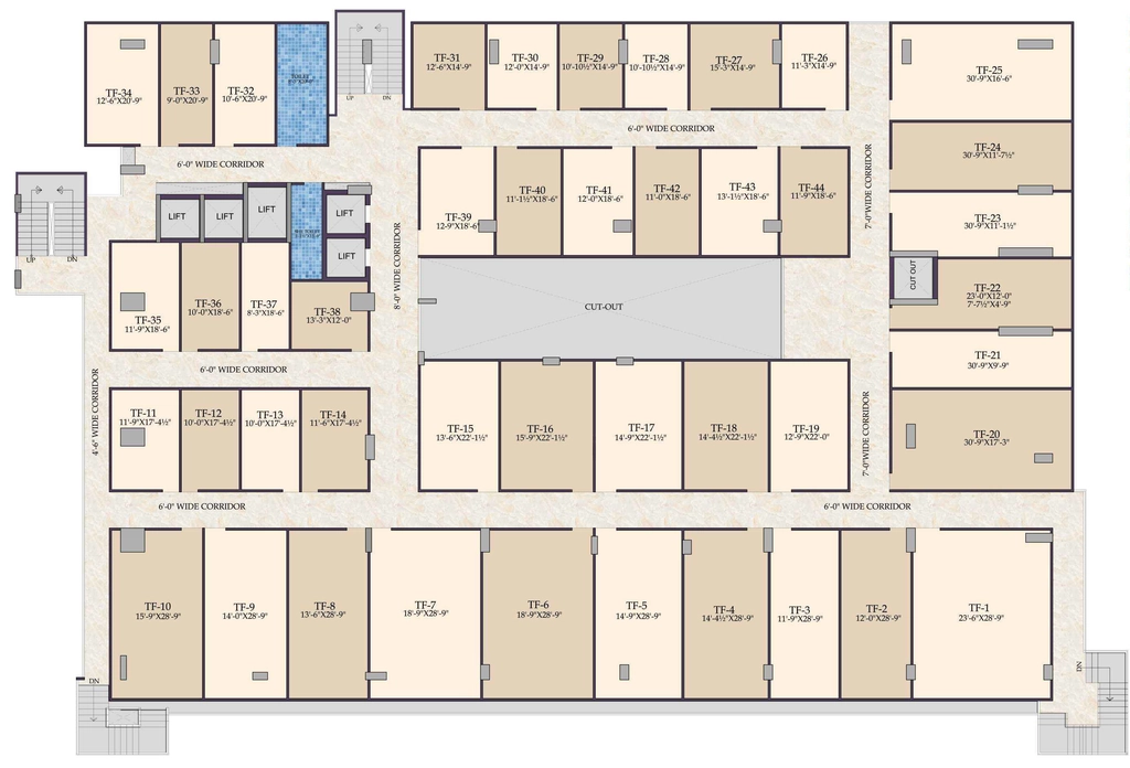 Floor Plan of Commercial Sankalp The Index in Jagatpura, Jaipur - Image 316139