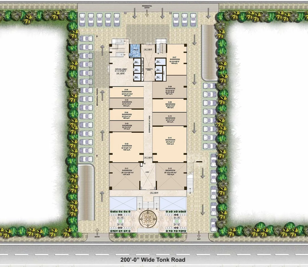 Master Plan of Commercial Sankalp The Rise in Tonk Road, Jaipur - Image 315766