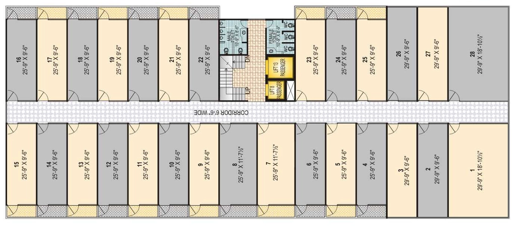 Floor Plan of Okay Plus Spaces in Malviya Nagar, Jaipur - Image 315376