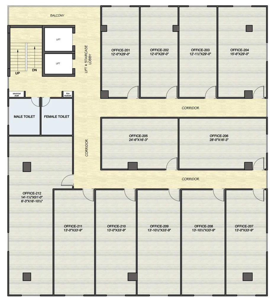 Floor Plan of Vatsal Space 7 in Mansarovar, Jaipur - Image 368414