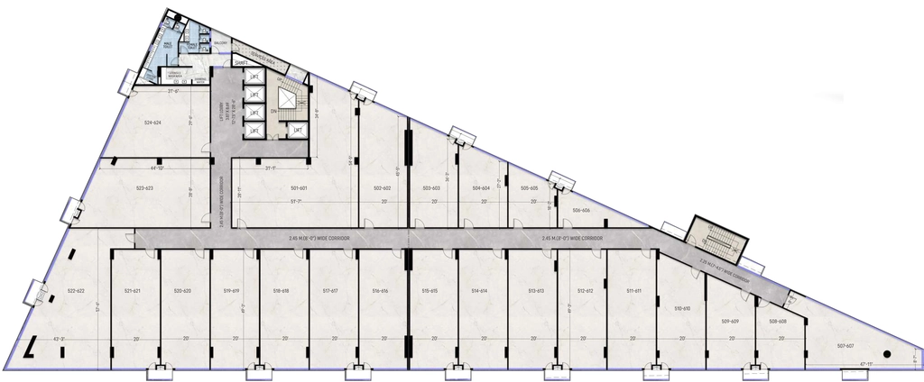 Floor Plan of Aekum Hub in Tonk Road, Jaipur - Image 314762