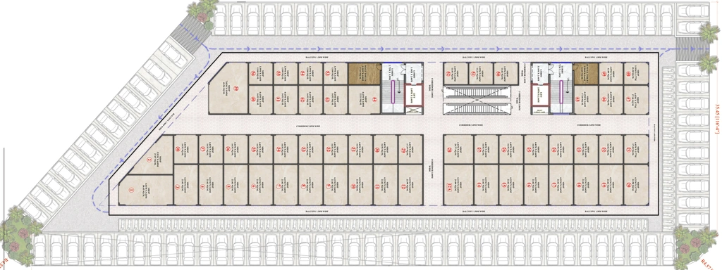 Floor Plan of R Tech Emporio in Mansarovar, Jaipur - Image 315591
