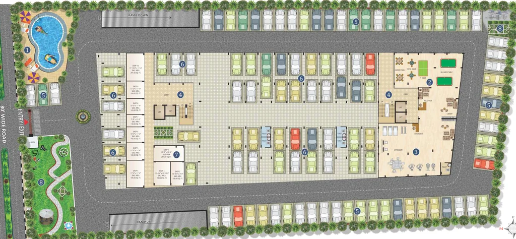 Master Plan of Commercial Vardhmans Sampada in Vaishali Nagar, Jaipur - Image 368384