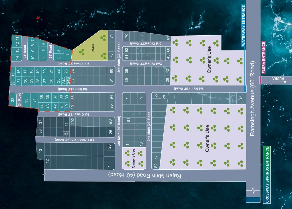 Master Plan of Stone And Acres Waterway Phase 3 in Ponmar, Chennai - Image 320524