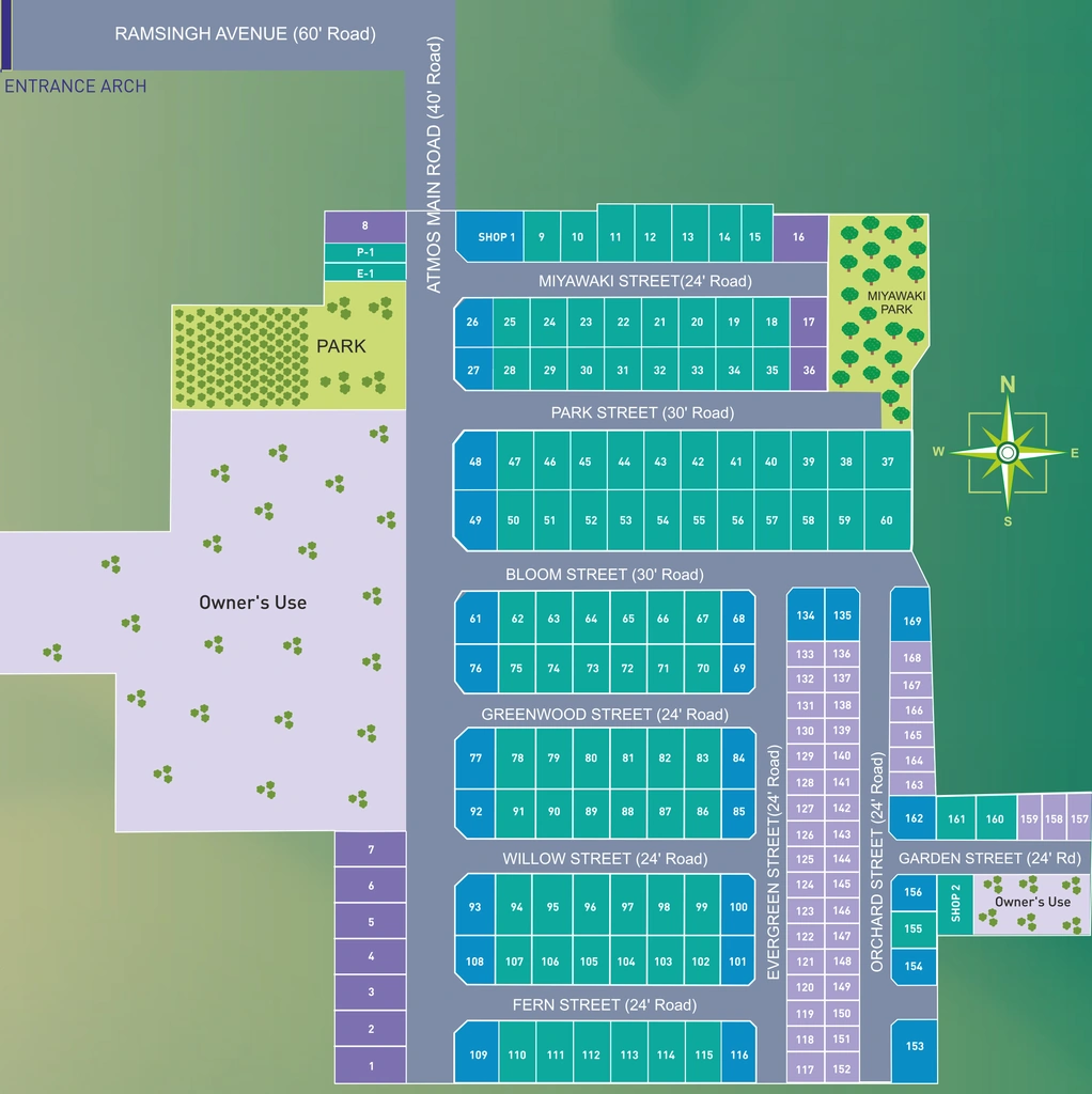 Master Plan of Stone And Acres Atmos Phase 1 in Ponmar, Chennai - Image 320587