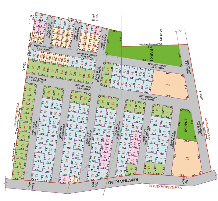 Master Plan of Aura Elios in Thiruverkadu, Chennai - Image 335970