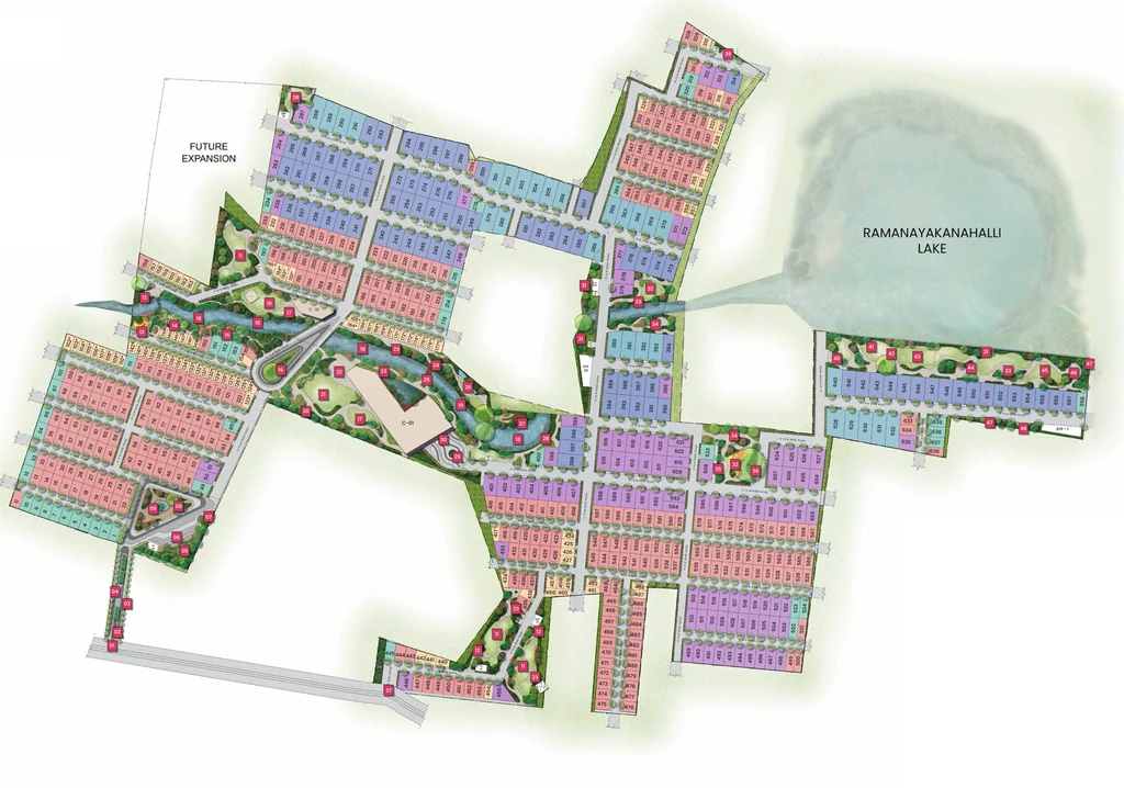 Master Plan of Modern Spaaces Ivy County in Sarjapur Road, Bangalore - Image 335255