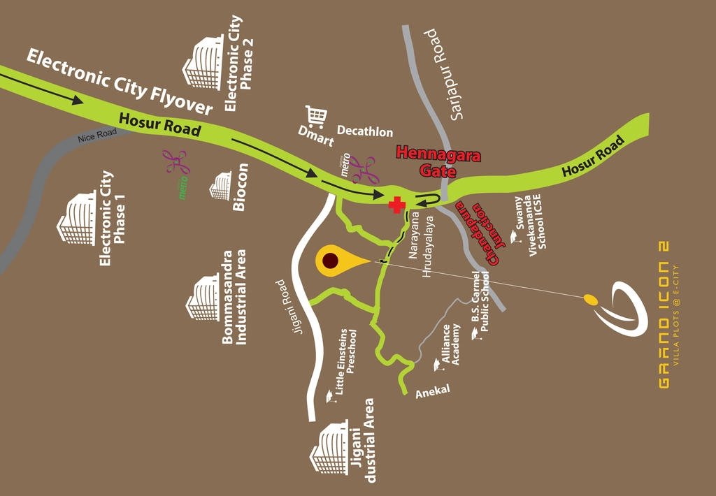 Location of Icon Grand Icon Phase 2 in Bommasandra, Bangalore - Image 333712