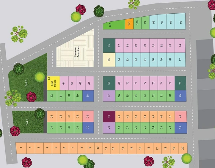Master Plan of Guru Punvaanii Elegance in Bidarahalli, Bangalore - Image 269828