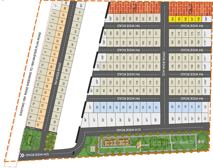 Master Plan of KNS Billore in Yelahanka, Bangalore - Image 300262
