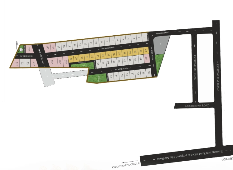 Master Plan of KNS Aroha in Magadi Road, Bangalore - Image 331001