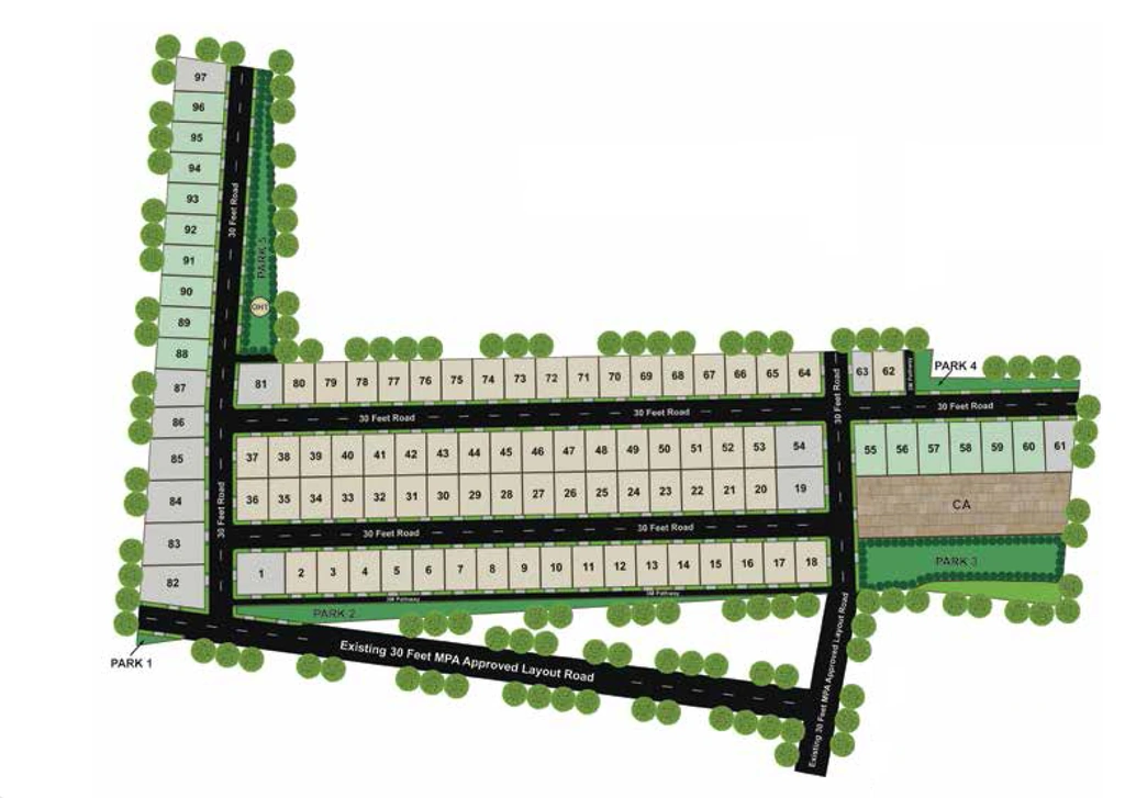 Master Plan of KNS Kalpa in Mysore Road, Bangalore - Image 330979