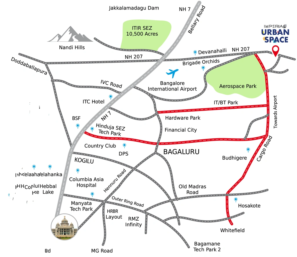 Location of Hyland Imperial Urban Space in Haralur, Bangalore - Image 330908