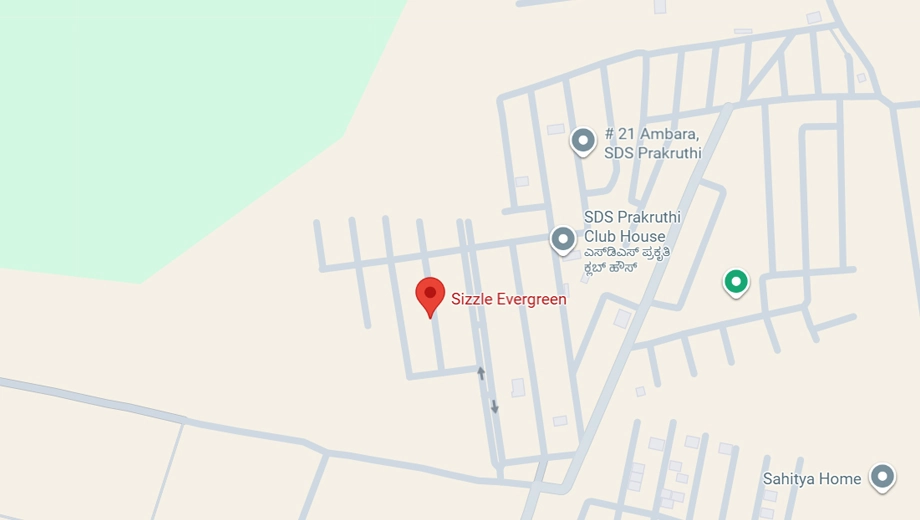 Location of Sizzle Evergreen in Budigere Road, Bangalore - Image 331689