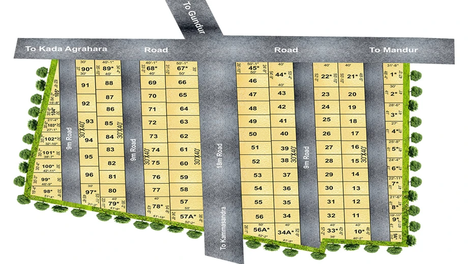 Master Plan of Sizzle SM Springfield in Kammasandra, Bangalore - Image 334012